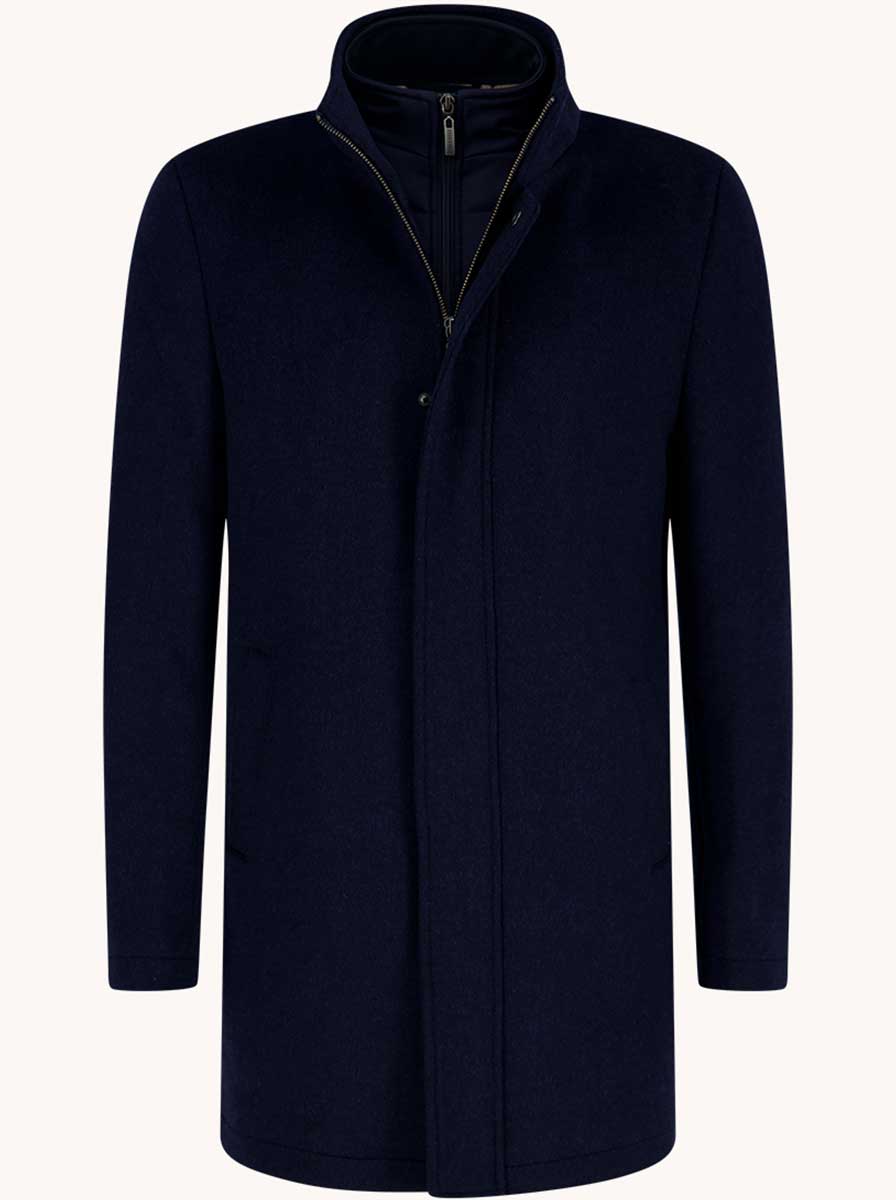 A Fish Named Fred Coats A Fish Named Fred - Funnel Neck Navy Coat