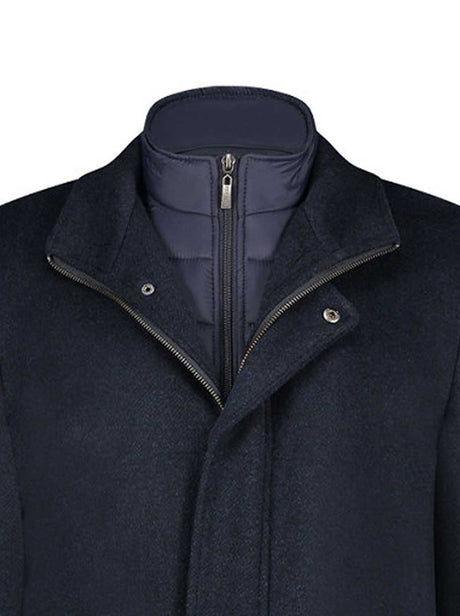 A Fish Named Fred Coats A Fish Named Fred - Navy Funnel Neck Coat