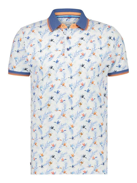 A Fish Named Fred Polo & T-Shirts A Fish Named Fred - Hummingbird Floral Print Polo Shirt