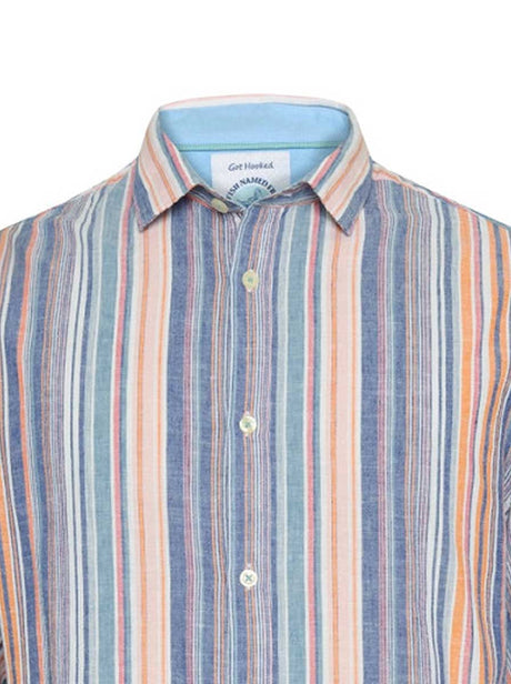 A Fish Named Fred Shirts A Fish Named Fred - Double Stripe Cobalt Shirt