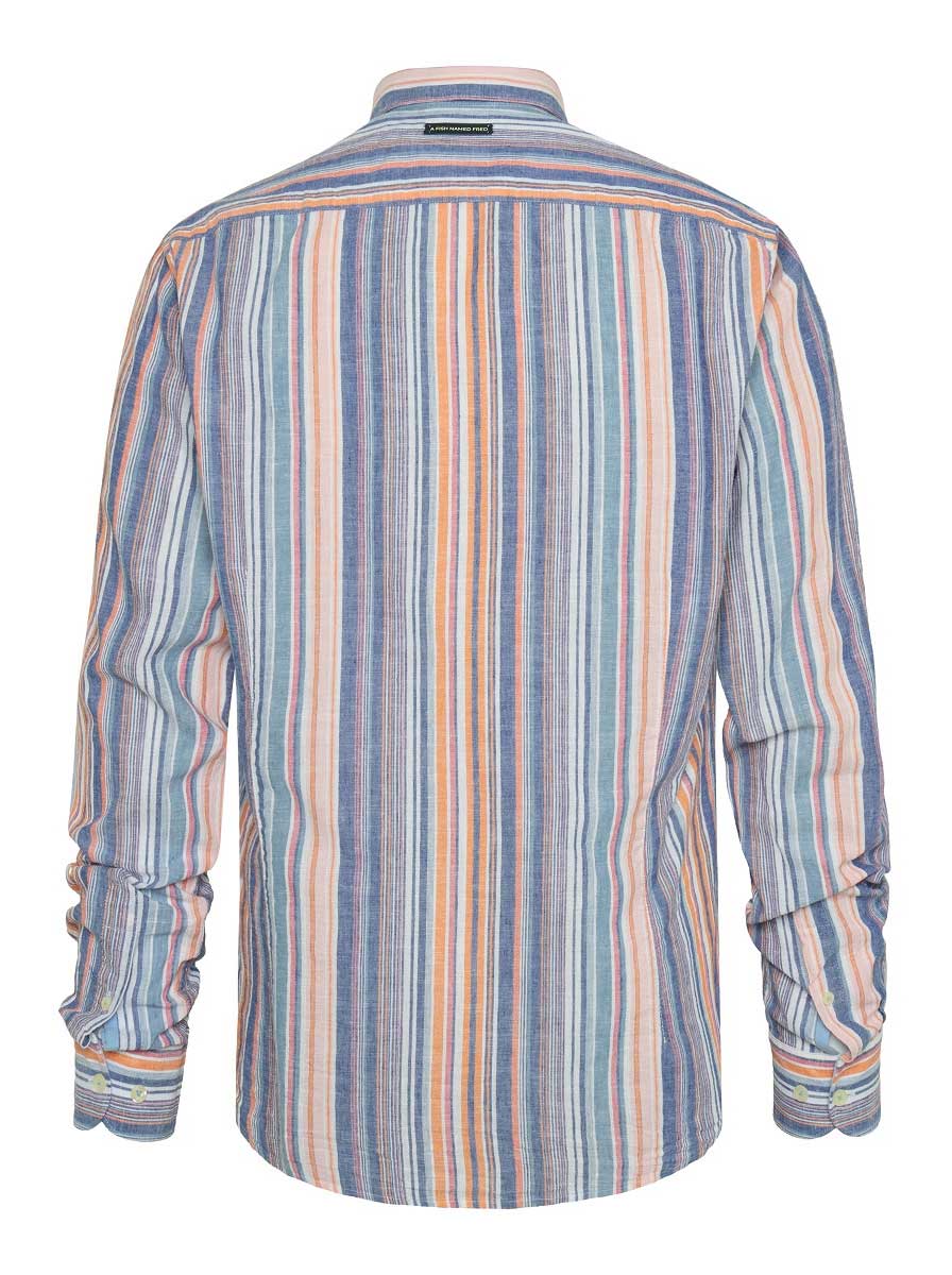 A Fish Named Fred Shirts A Fish Named Fred - Double Stripe Cobalt Shirt