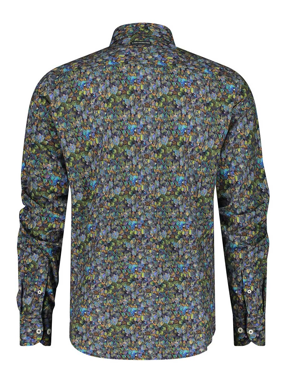 A Fish Named Fred Shirts A Fish Named Fred - Frozen Leave Print Shirt