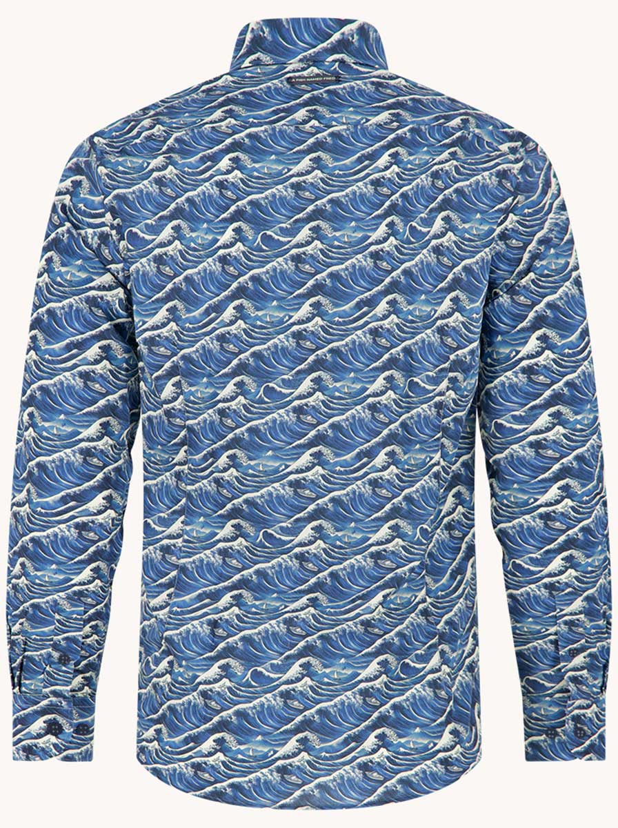 A Fish Named Fred Shirts A Fish Named Fred - Wave Blue Shirt