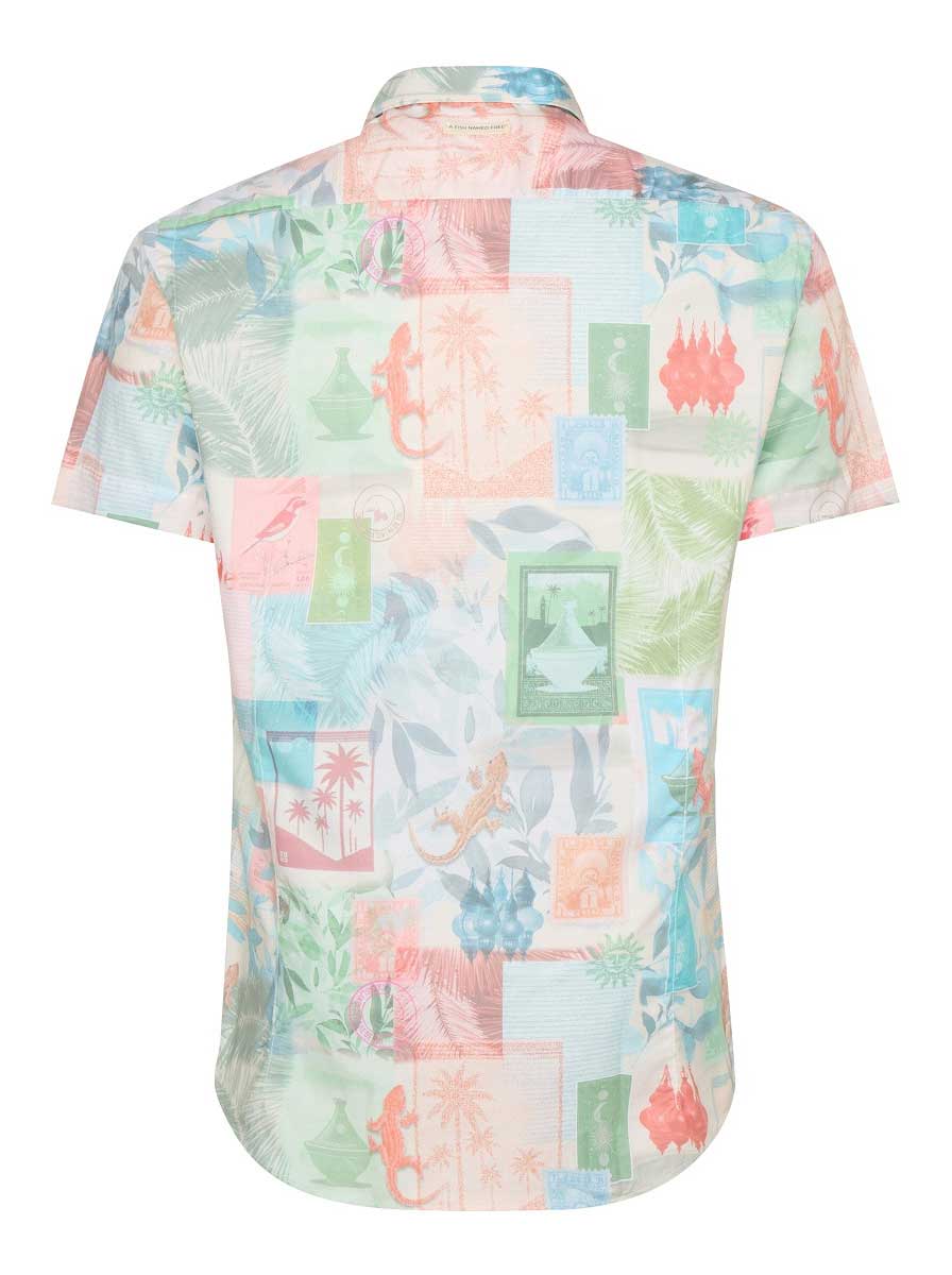 A Fish Named Fred Short Sleeve Shirts A Fish Named Fred - College Print Short Sleeve Shirt