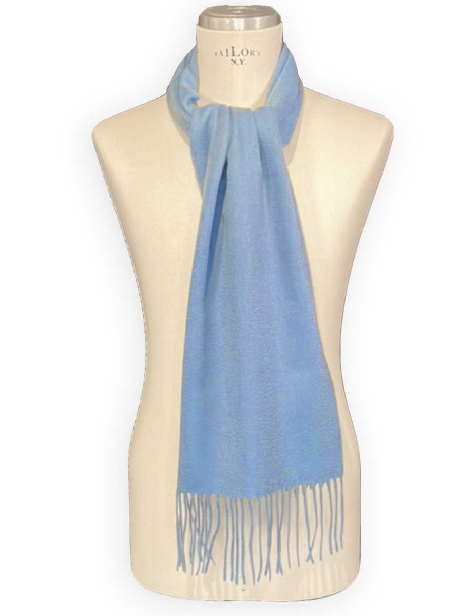 Ascott & Hemley Scarves Ascott & Hemley - Cashmere Sky Blue Scarf