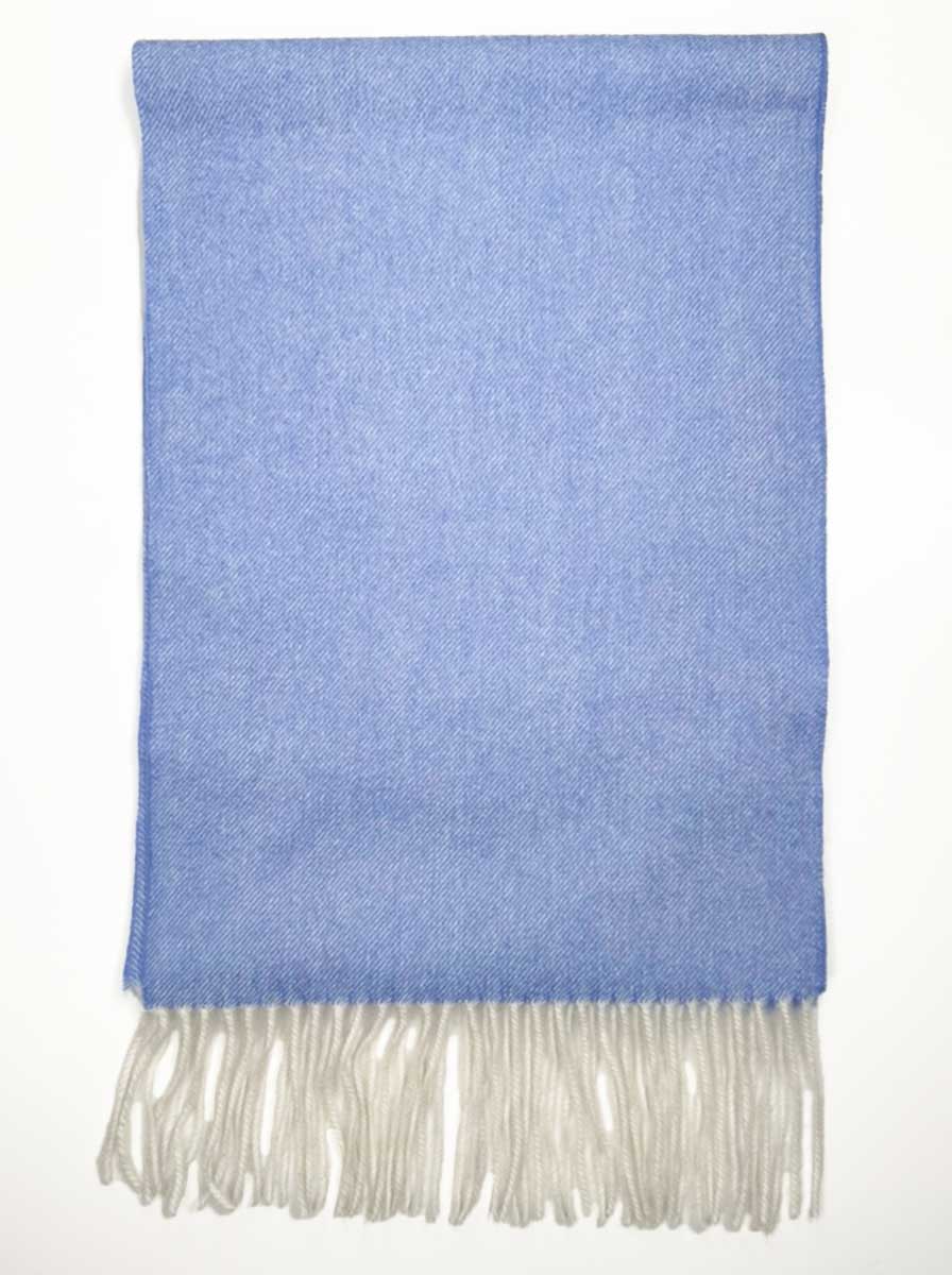 Ascott & Hemley Scarves Ascott & Hemley - Wool/Cashmere Twill Sky Scarf