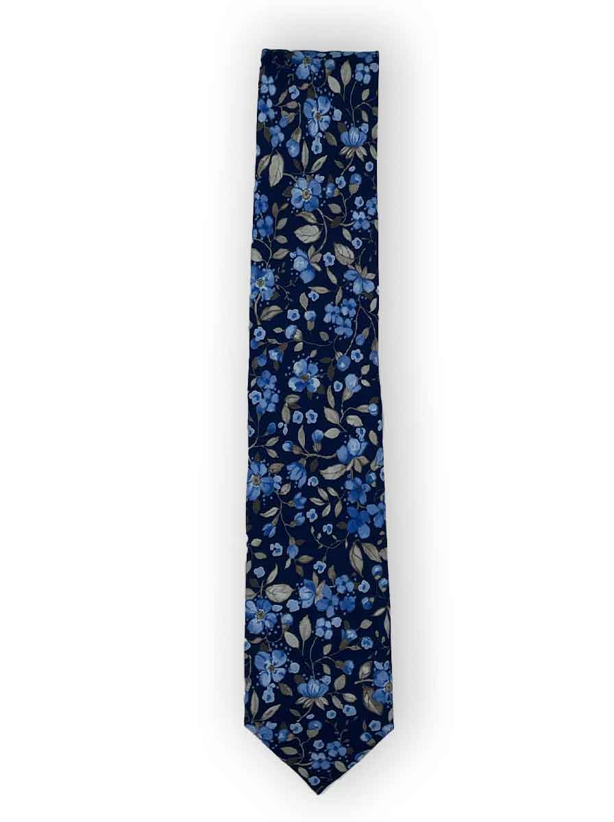Ascott & Hemley Tie Ascott - Floral Print Silk Tie