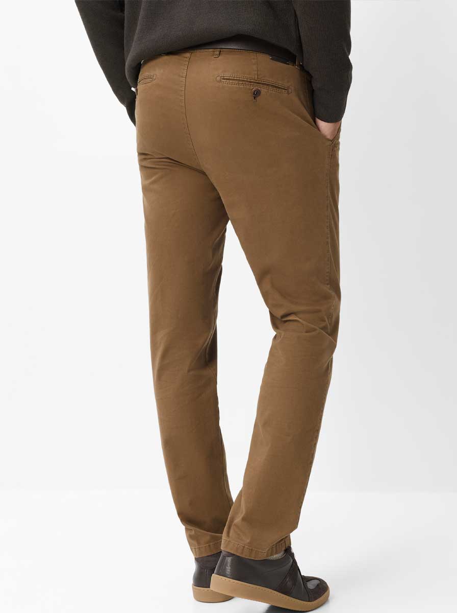 Brax Chinos/Trousers Brax - Everest: Triple Stone Cotton Tan Chino
