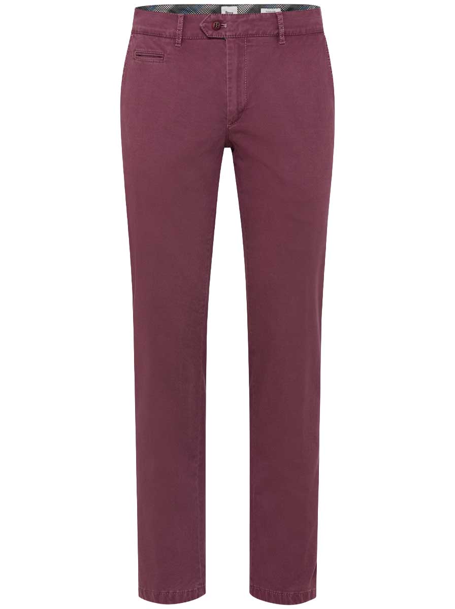 Brax Chinos/Trousers Brax - Everest: Triple Stone Cotton Wine Chino
