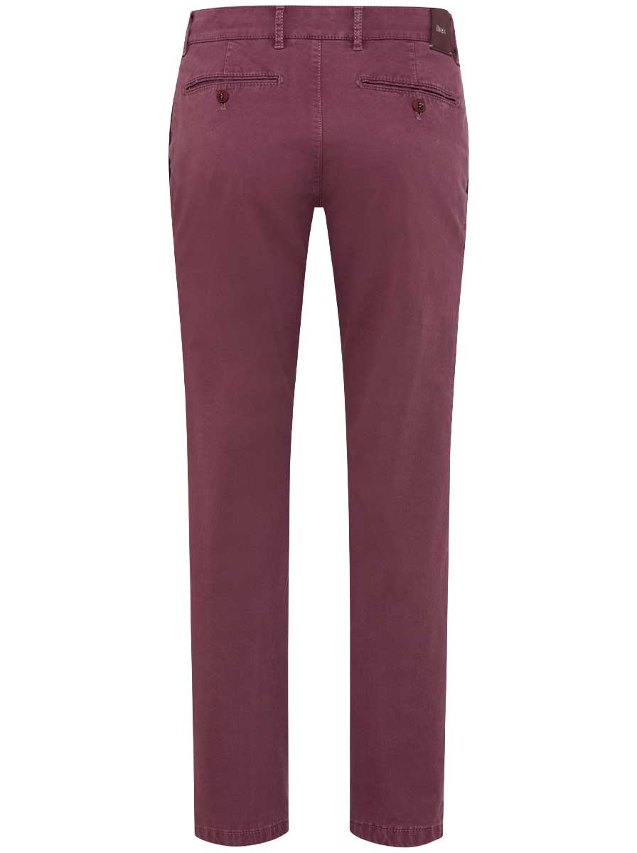 Brax Chinos/Trousers Brax - Everest: Triple Stone Cotton Wine Chino