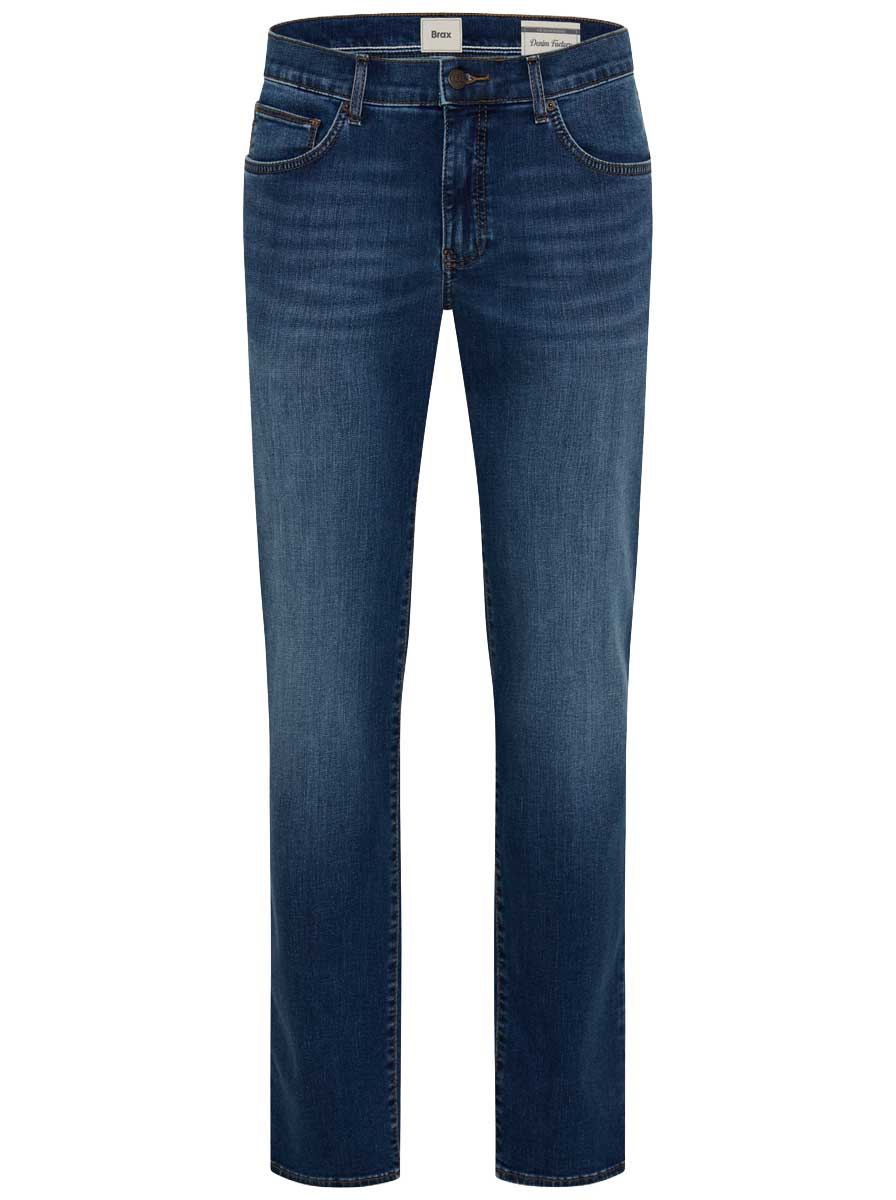 Brax Jeans Brax - Cadiz: Straight Leg Navy Denim 5 Pocket Jean