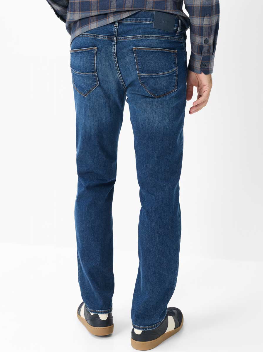 Brax Jeans Brax - Cadiz: Straight Leg Navy Denim 5 Pocket Jean