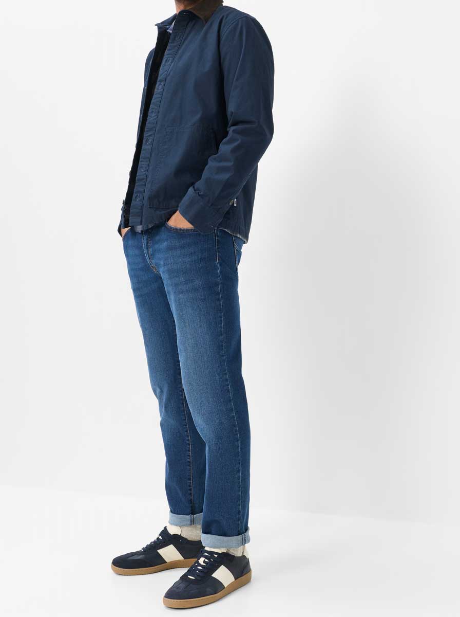Brax Jeans Brax - Cadiz: Straight Leg Navy Denim 5 Pocket Jean