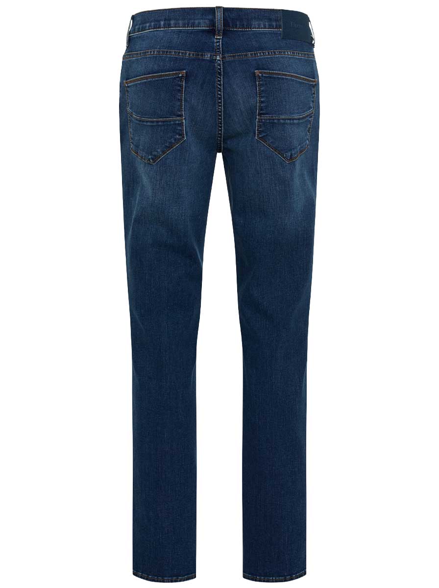 Brax Jeans Brax - Cadiz: Straight Leg Navy Denim 5 Pocket Jean