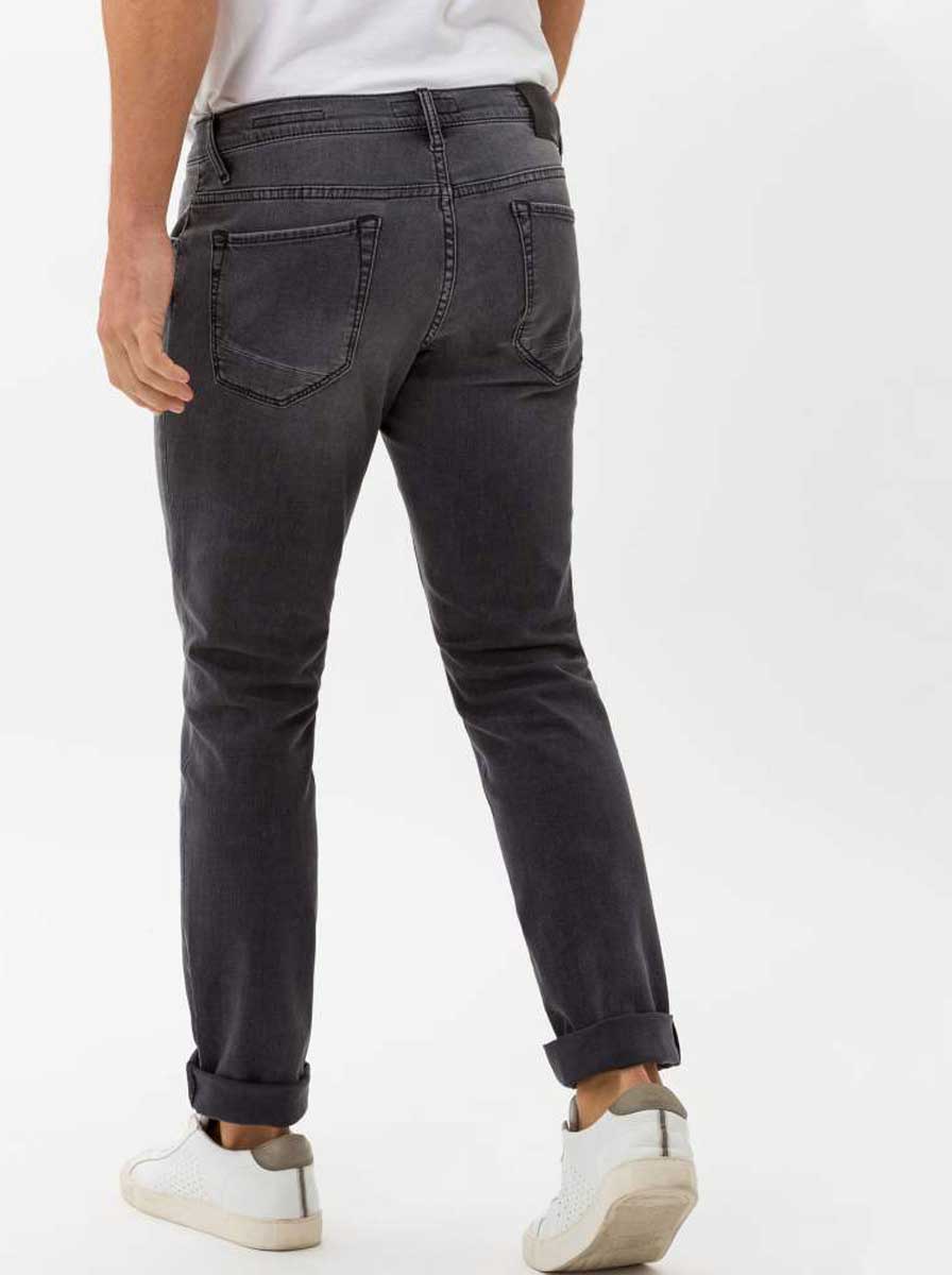 Brax Jeans Brax - Chuck Hi-Flex: Tapered Leg Grey Denim Jeans