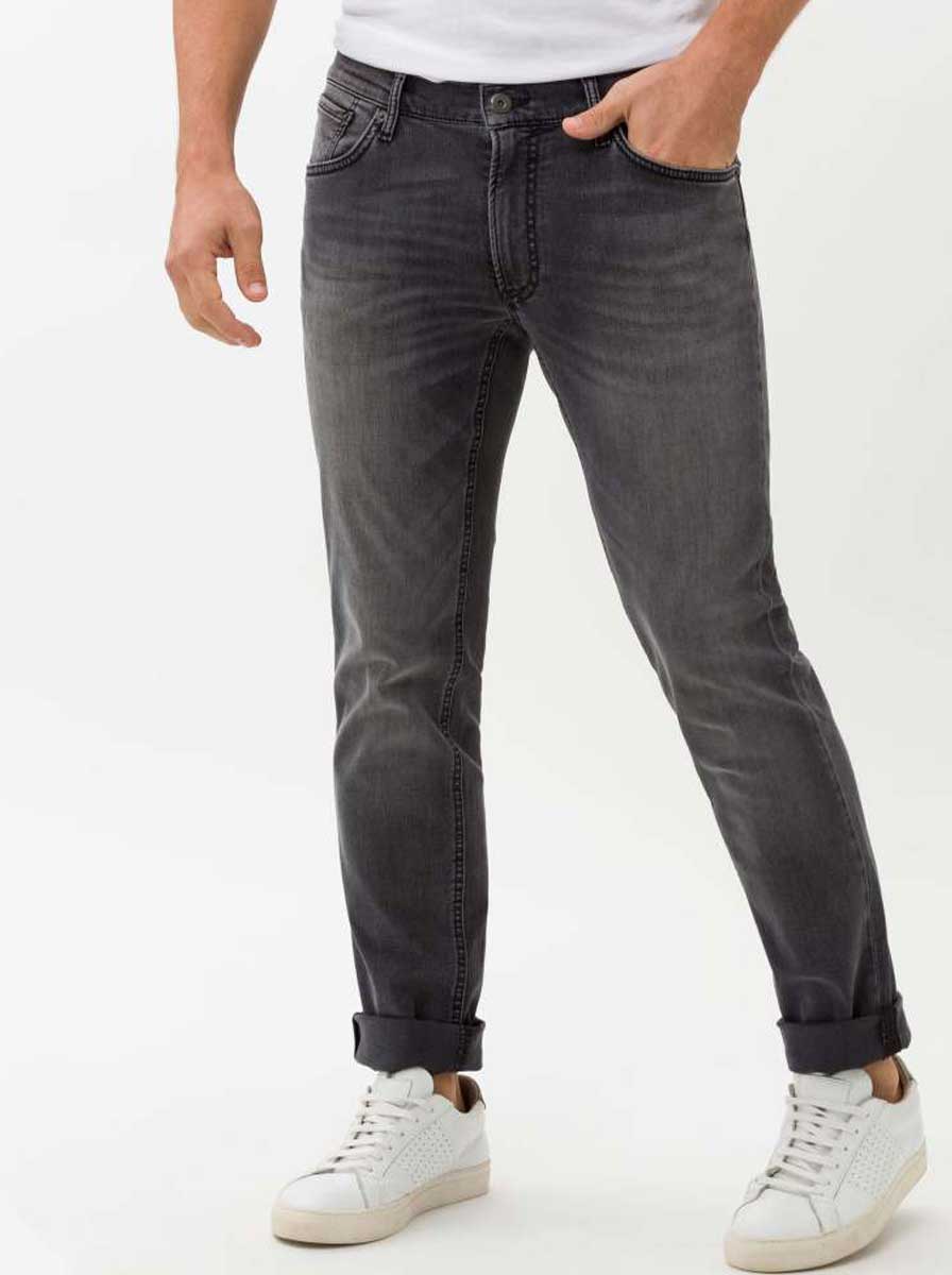 Brax Jeans Brax - Chuck Hi-Flex: Tapered Leg Grey Denim Jeans