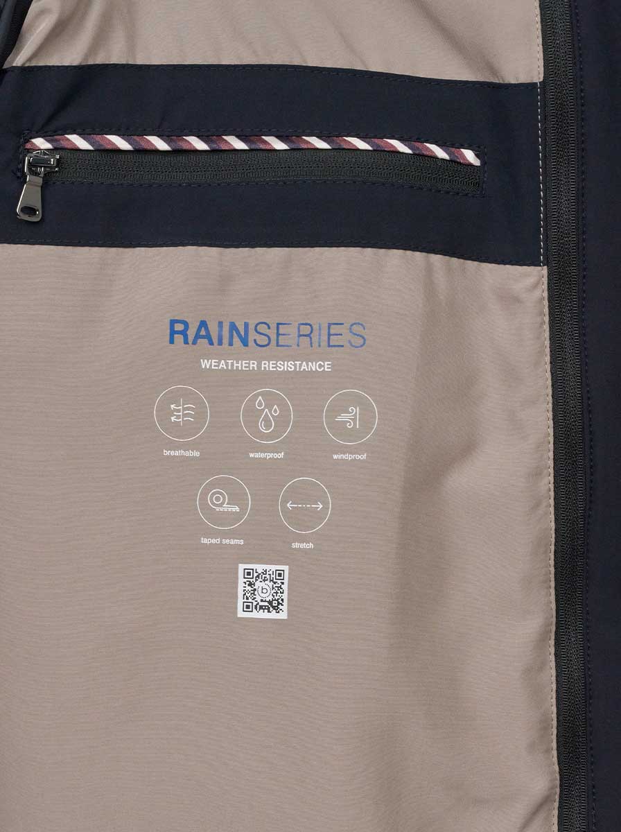 Bugatti Coats Bugatti - Rain Series Waterproof Navy Jacket