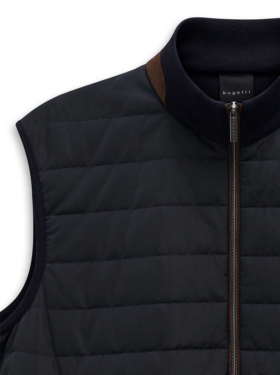 Bugatti Gilets Bugatti - Outerwear - Quilted Gilet w/ Alcantara Trim