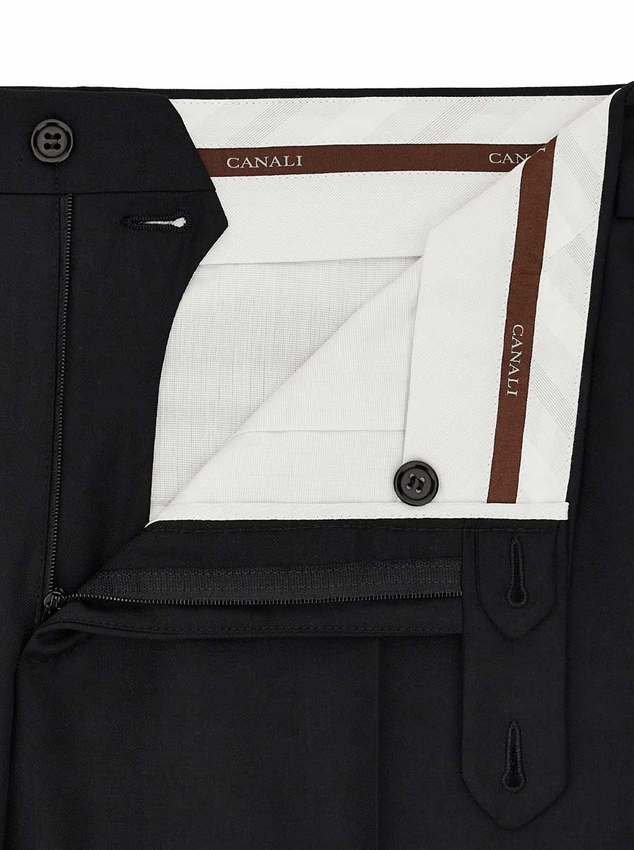 Canali Chinos/Trousers Canali - Black Wool Trousers