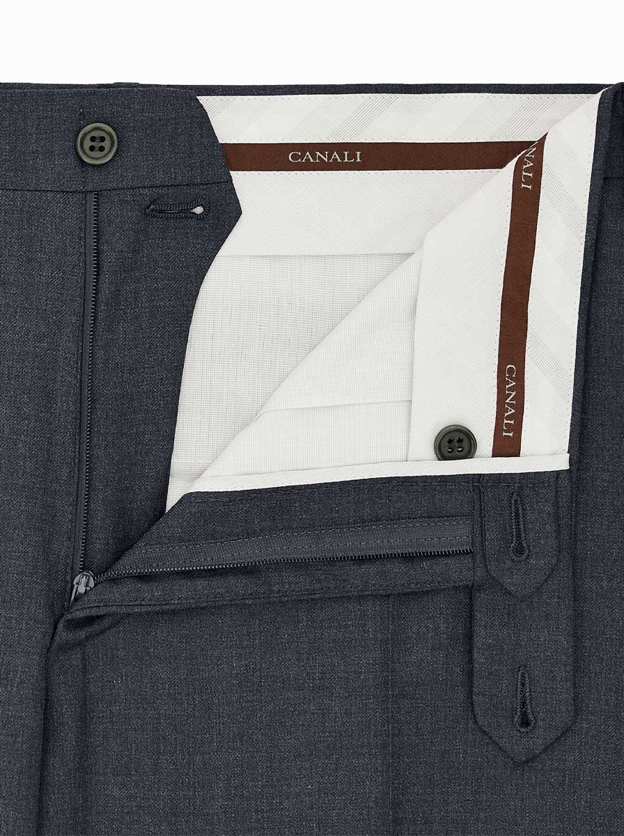 Canali Chinos/Trousers Canali - Grey Wool Trousers