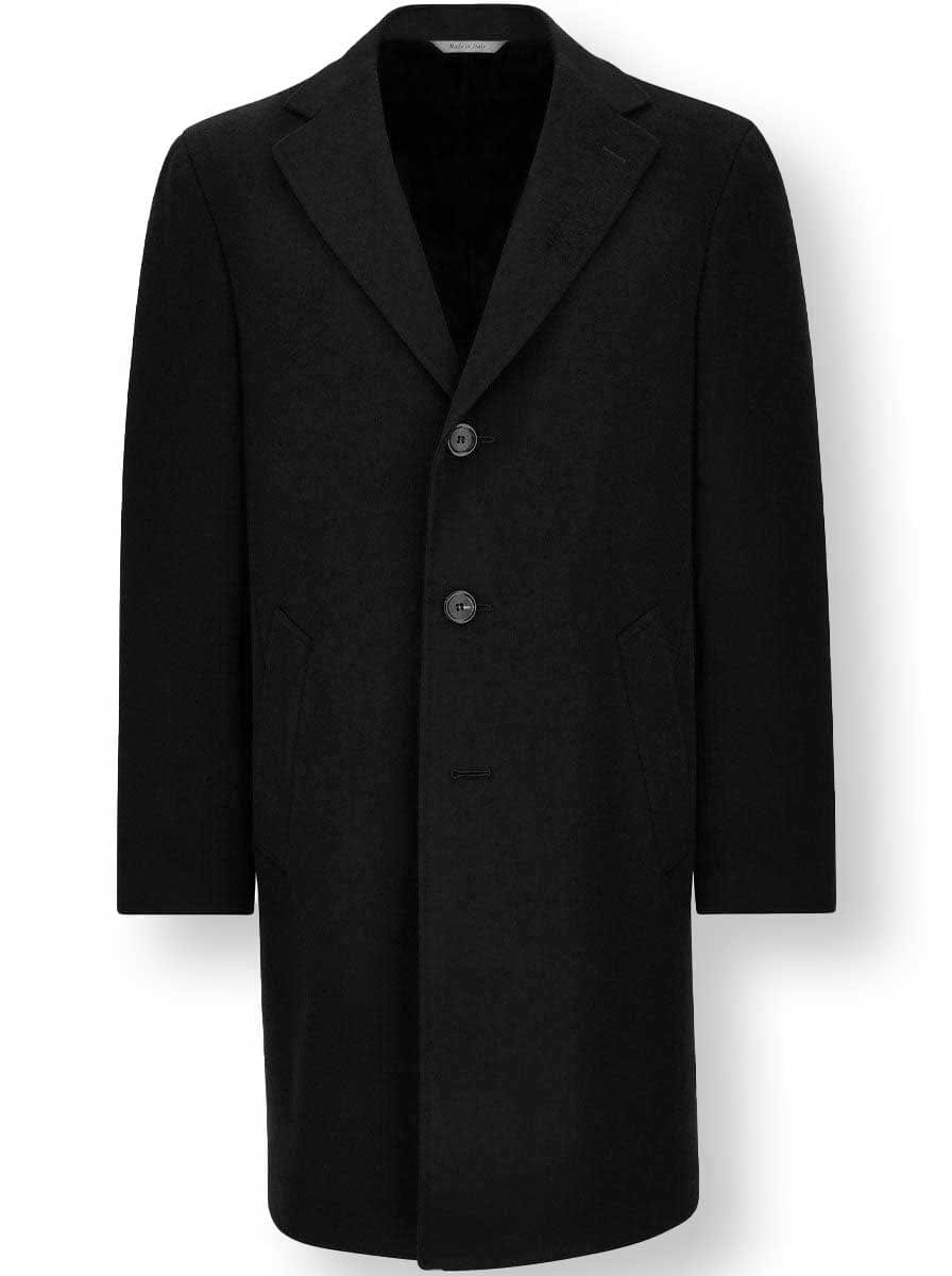 Canali Coats Canali - Overcoat - Black Wool & Cashmere