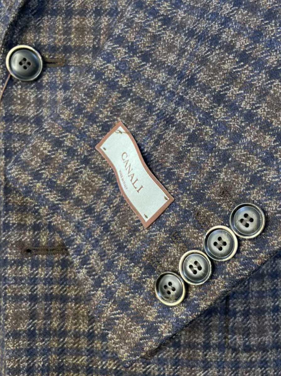 Canali Jacket/Blazer Canali - Blazer - Check Wool Biscuit