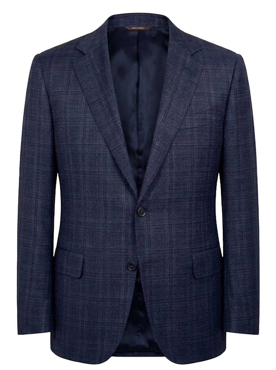 Canali Jacket/Blazer Canali - Check Wool Navy