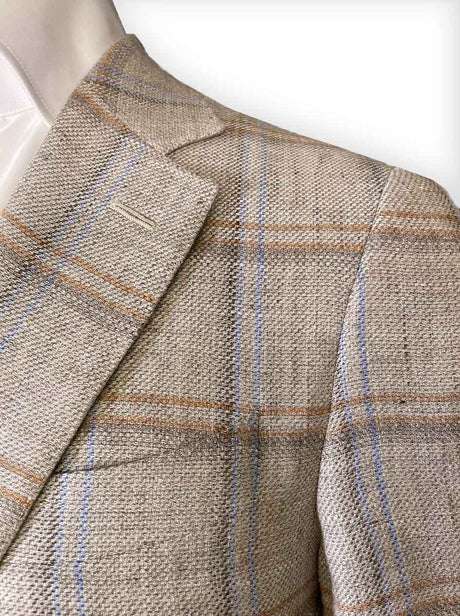 Canali Jacket/Blazer Canali - Linen & Wool Check Blazer
