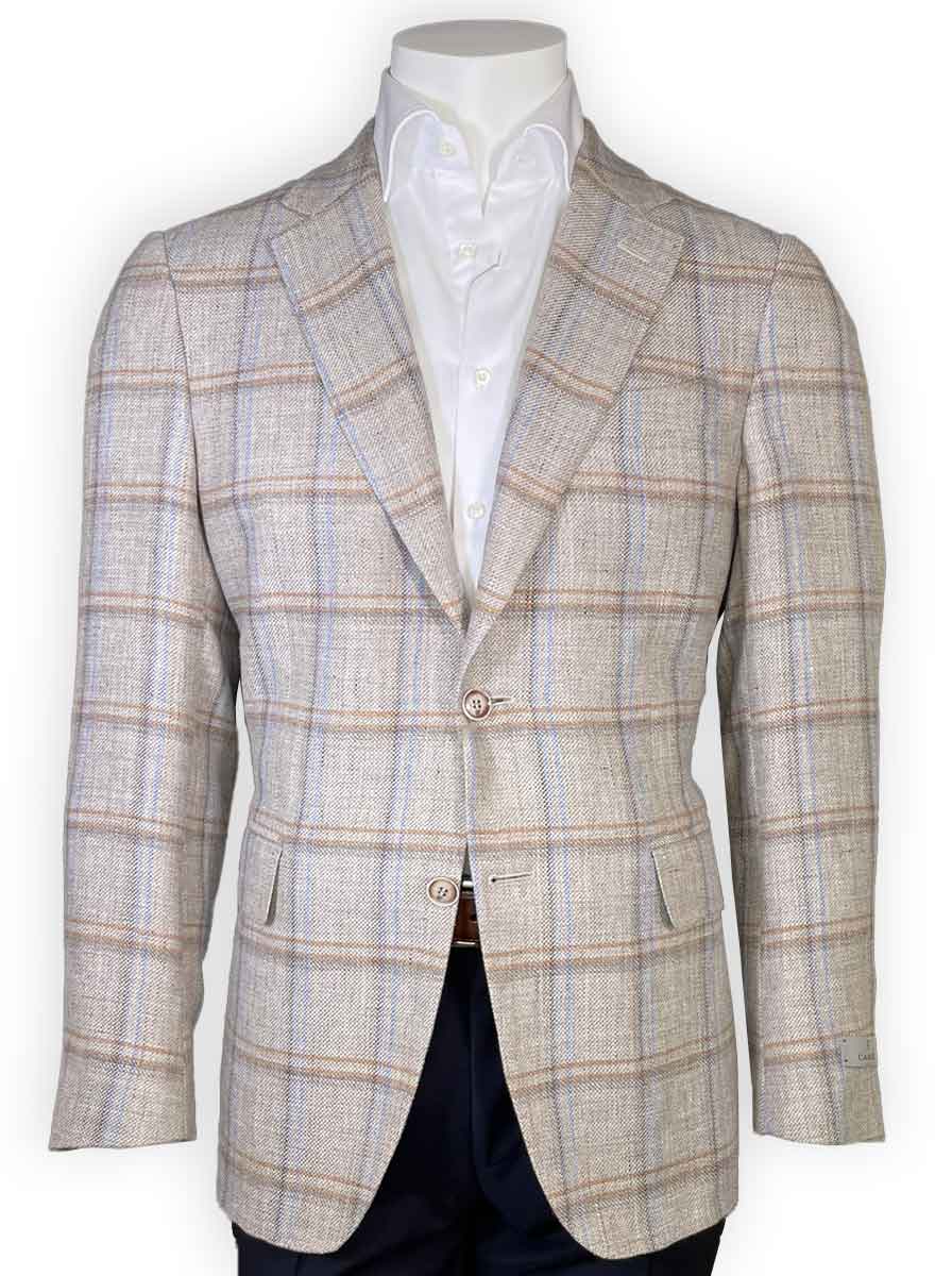 Canali Jacket/Blazer Canali - Linen & Wool Check Blazer