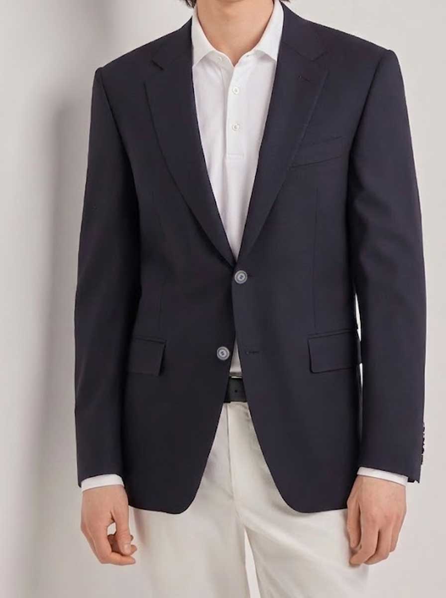 Canali Jacket/Blazer Canali - Lyocell Navy Blazer