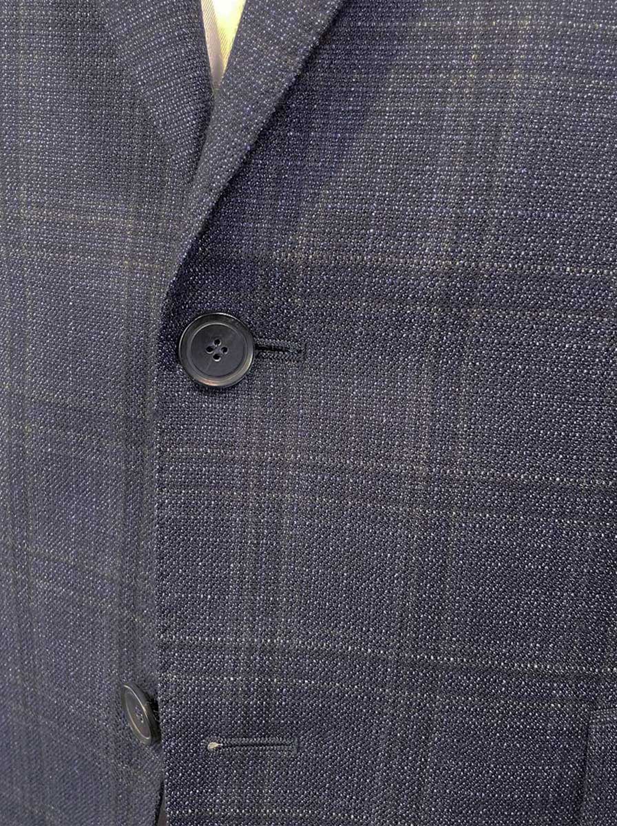 Canali Jacket/Blazer Canali - Navy Check Wool Blazer