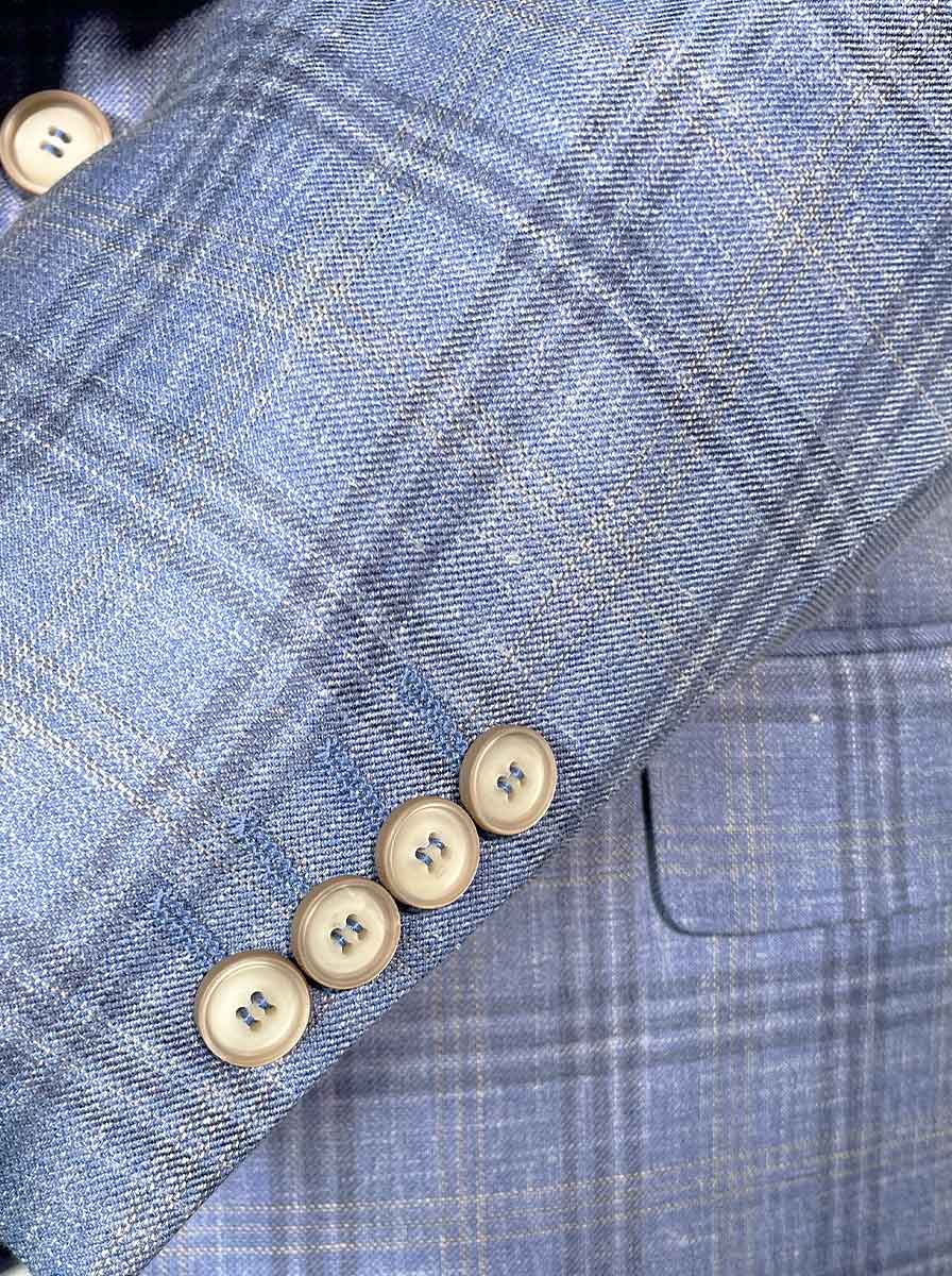 Canali Jacket/Blazer Canali - Wool, Linen and Silk Checked Blazer