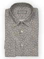 Canali Shirts Canali - Casual Shirt - Floral Print Cotton Off White