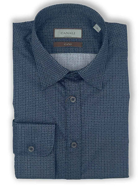 Canali Shirts Canali - Geometric Print Shirt