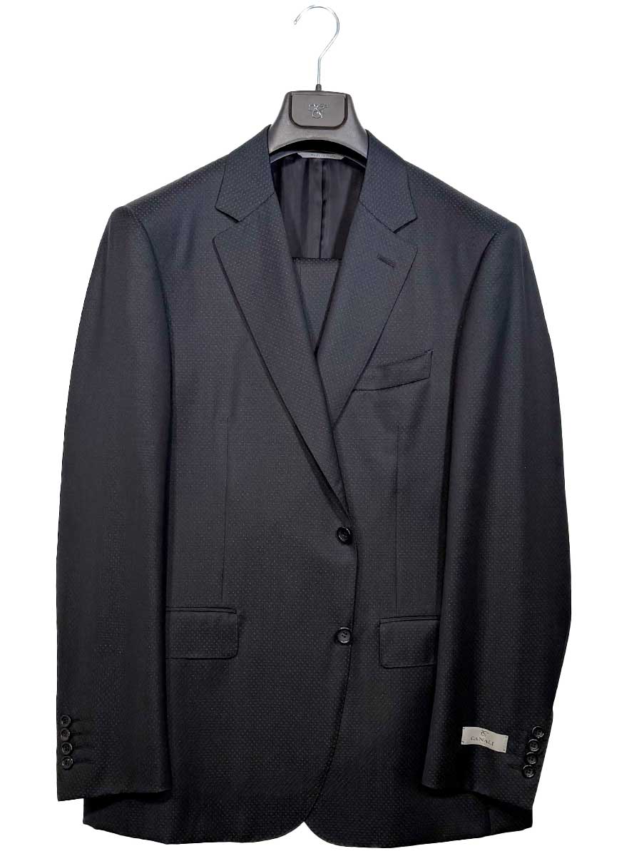 Canali Suits Canali - Black Micro Dot Suit
