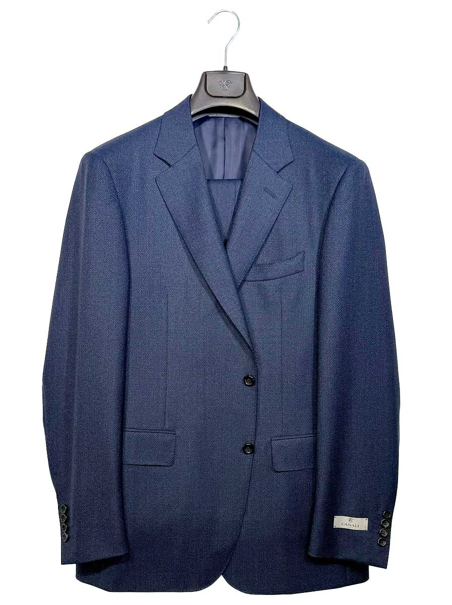 Canali Suits Canali - Blue Textured Suit