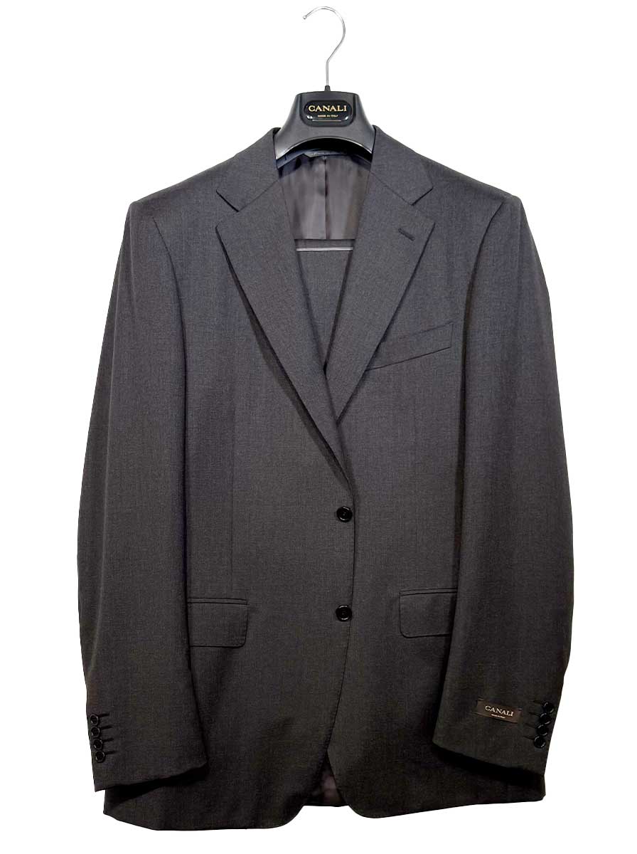 Canali Suits Canali - Charcoal Wool Suit