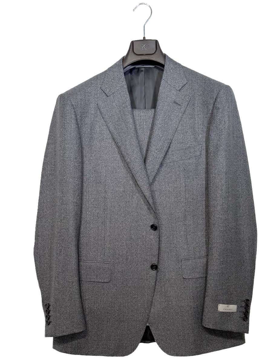 Canali Suits Canali - Grey Textured Suit