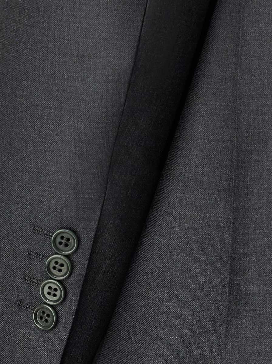 Canali Suits Canali - Super 130's Wool 2 Button Charcoal Grey