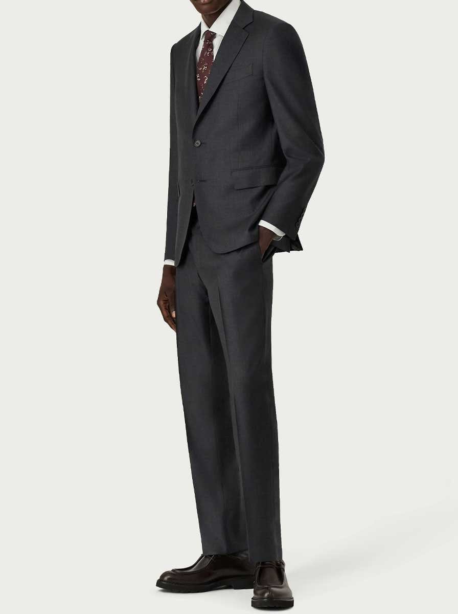 Canali Suits Canali - Super 130's Wool 2 Button Charcoal Grey