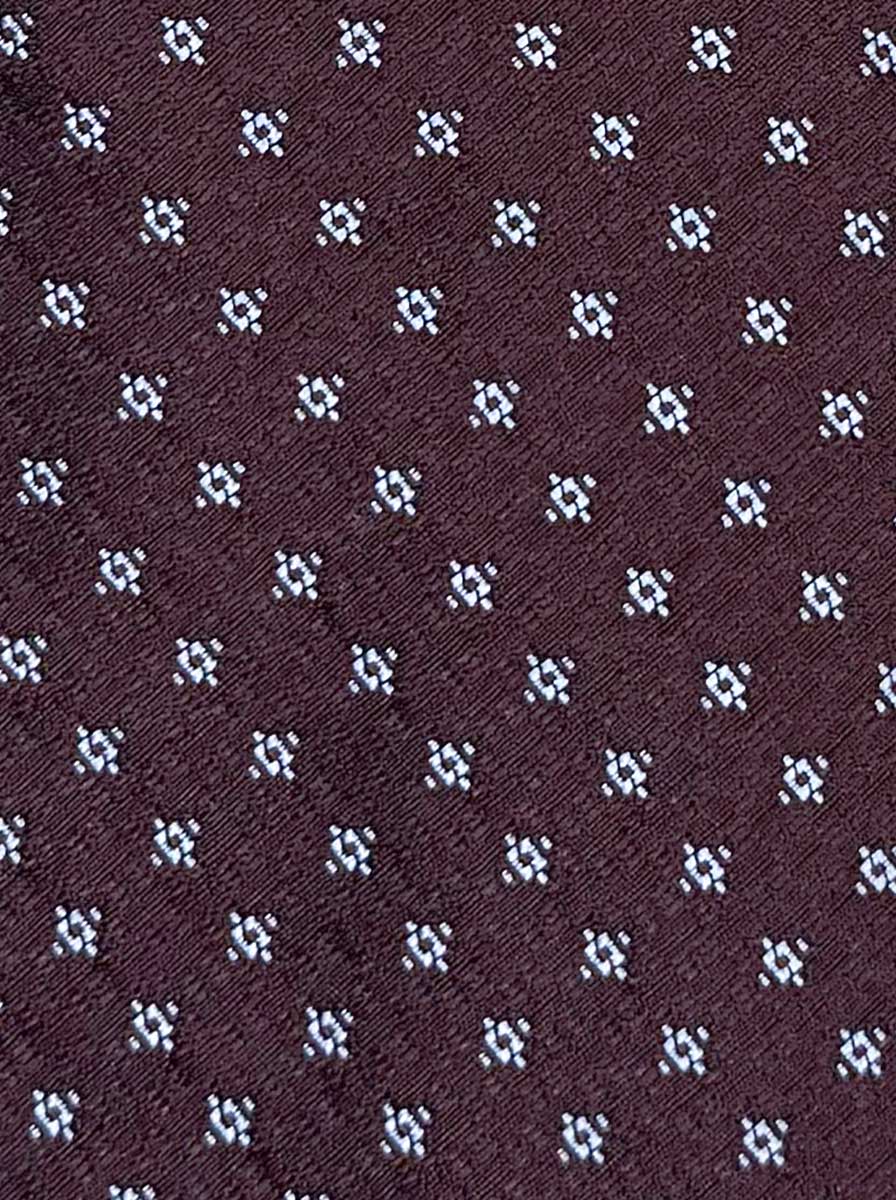 Canali Ties Canali - Neat Woven Burgundy Tie