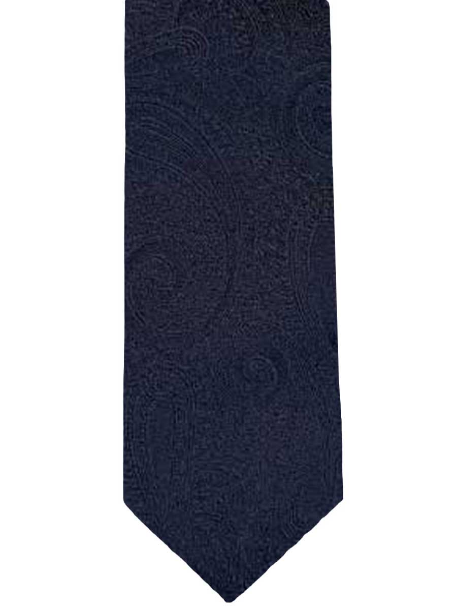 Canali Ties Canali Paisley Woven Navy Tie