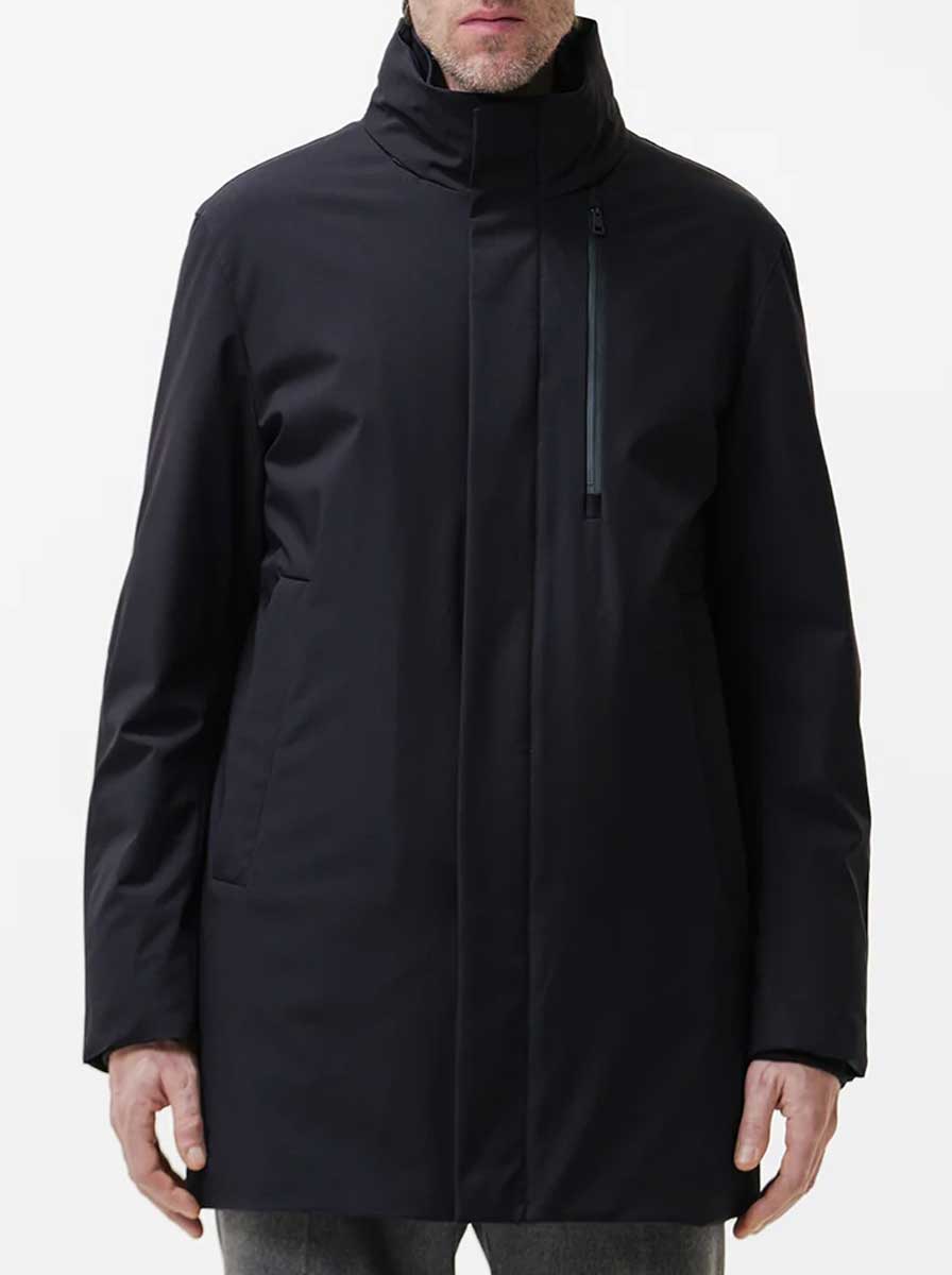 Duno Coats Duno - Blake Technical 2-Layer Bi-Stretch Navy Coat