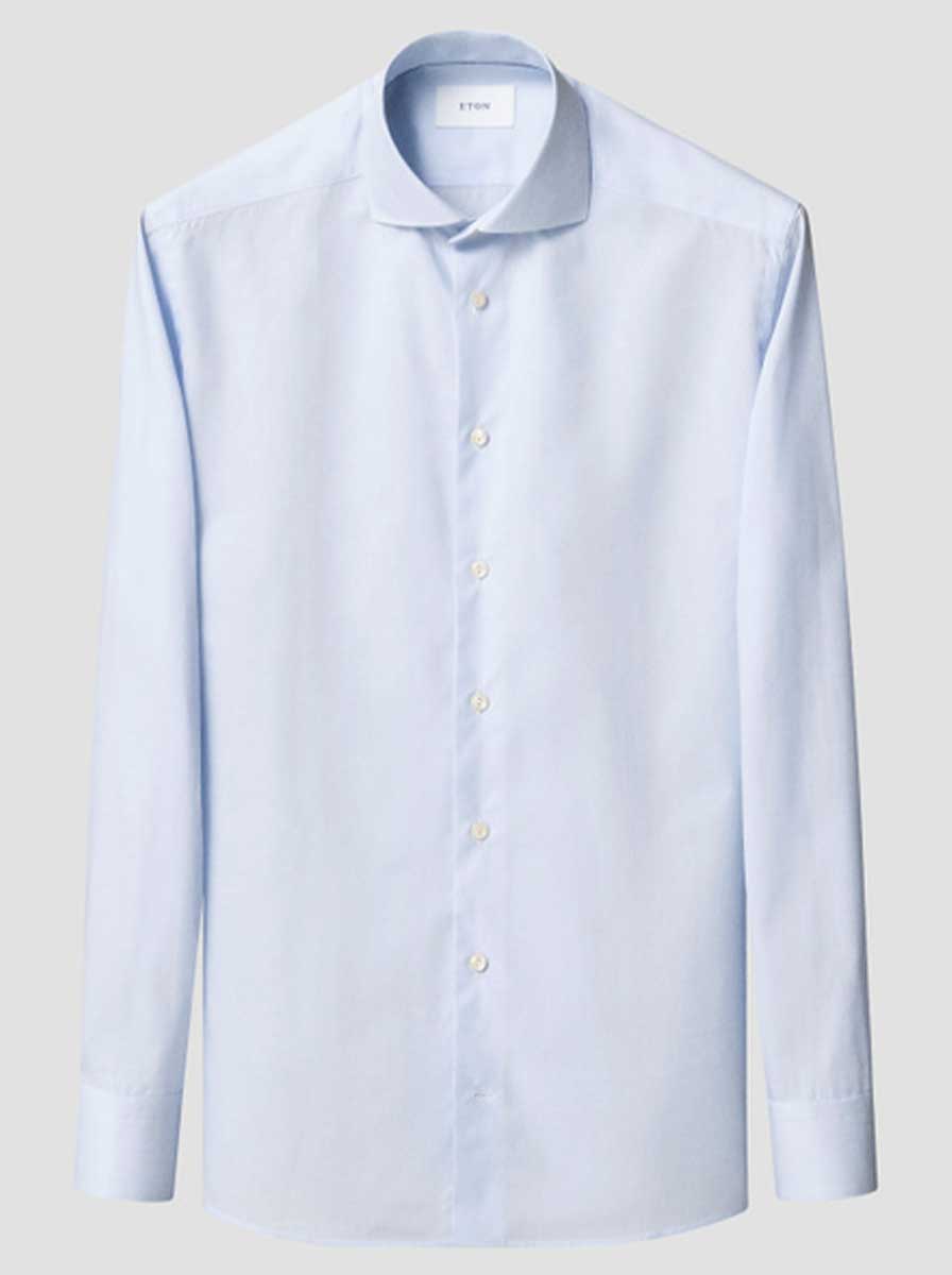 Eton Shirts Eton - Breeze End on End Light Blue Shirt 126-9