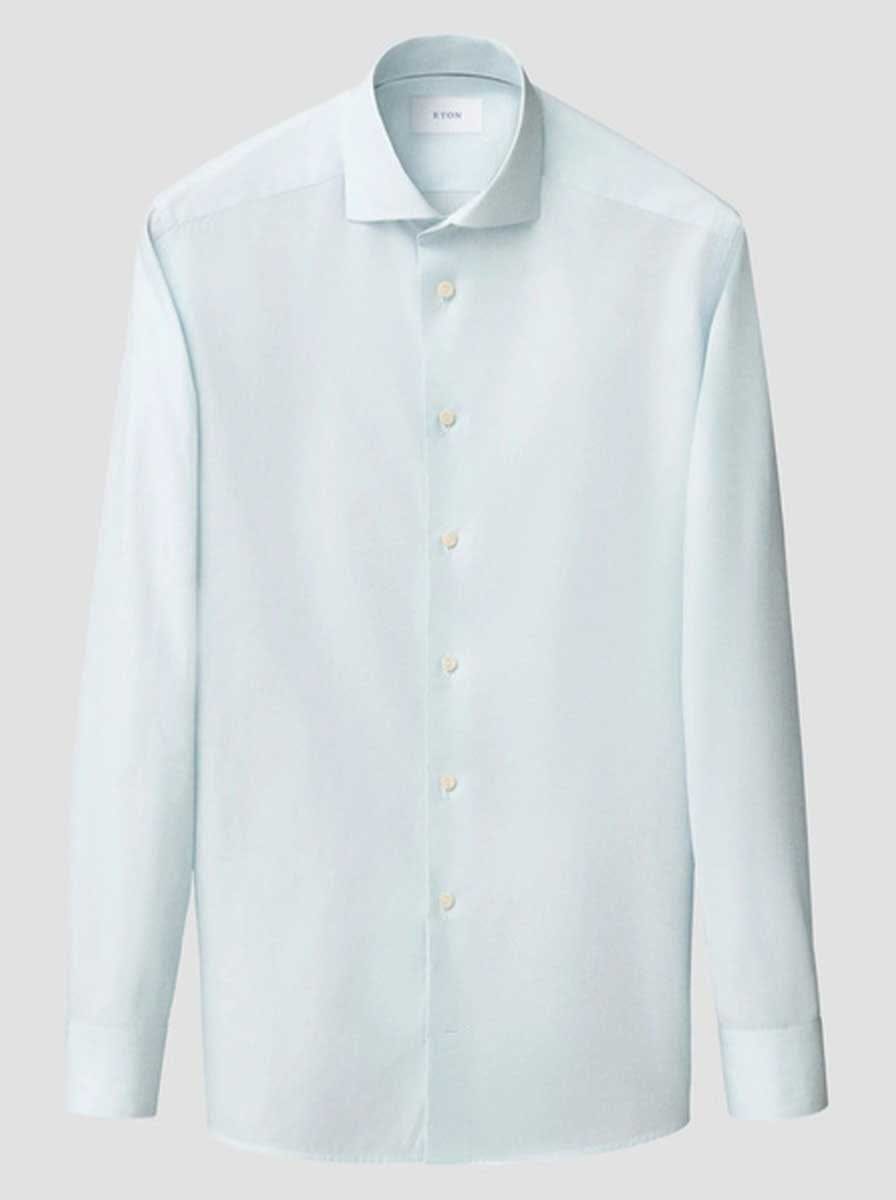 Eton Shirts Eton - Breeze End on End Mint Shirt