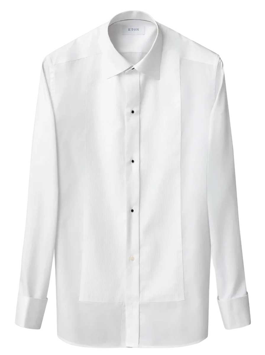 Eton Shirts Eton - Fine Plissé White Dress Shirt