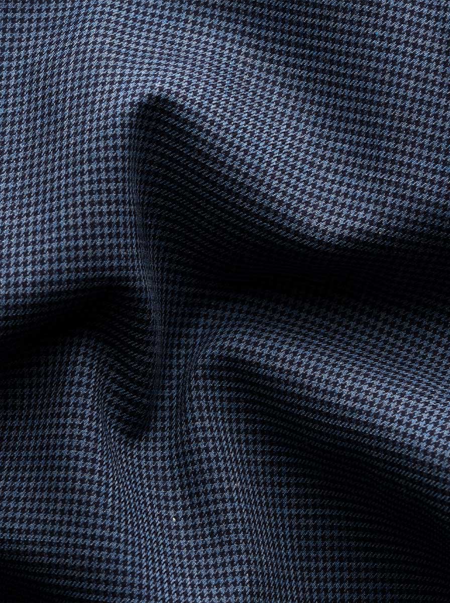 Eton Shirts Eton - Navy Houndstooth Flannel Shirt