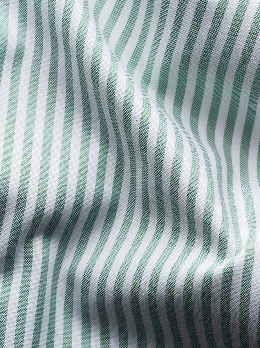 Eton Shirts Eton - Oxford Striped Green Shirt