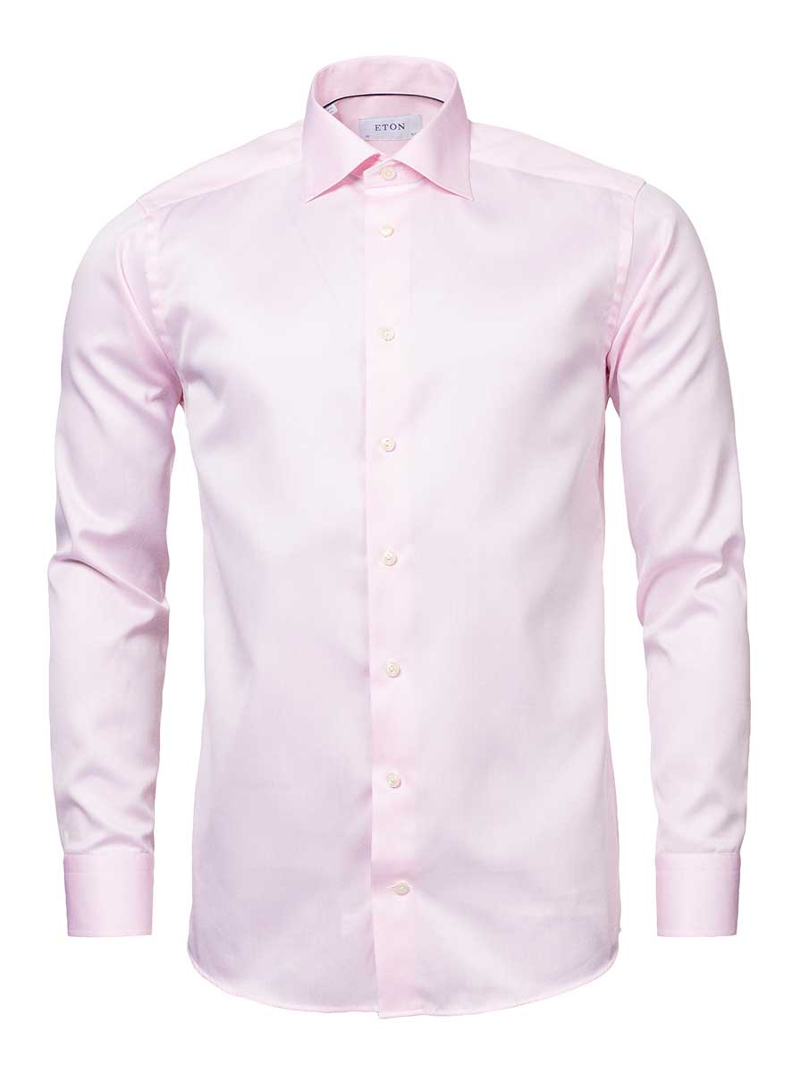 Eton Shirts Eton - Pink Signature Twill Shirt