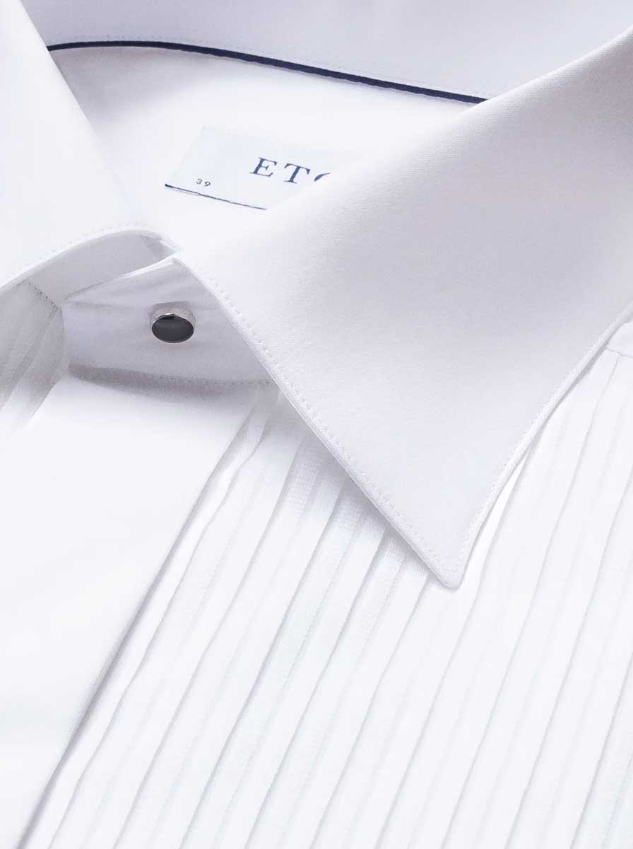 Eton Shirts Eton - Plissé White Dress Shirt